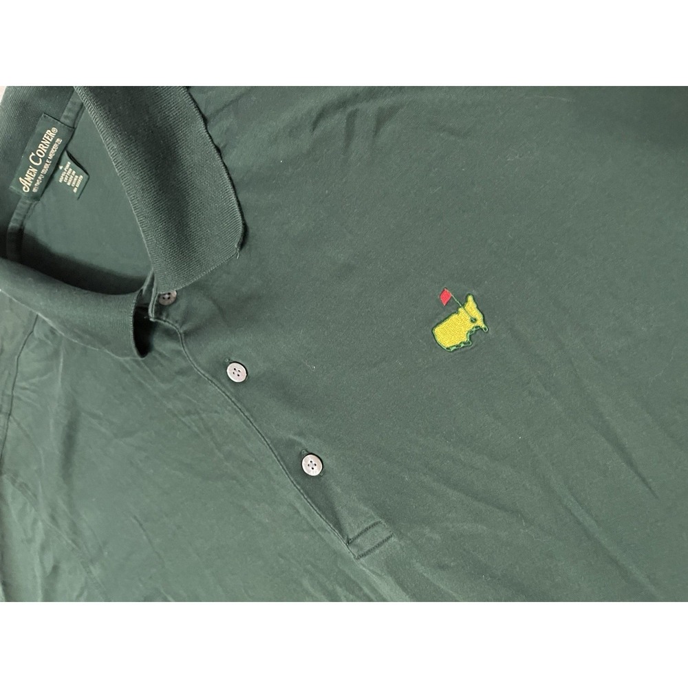 Amen Corner Polo Shirt Sz L Green Golf Augusta National Masters Pima Cotton - Picture 2 of 4